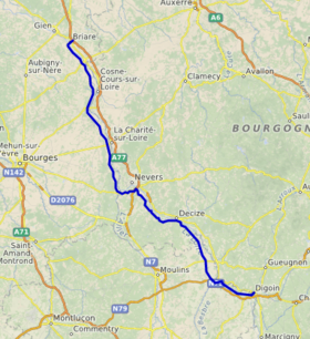 Découvrez la carte du canal latéral à la Loire